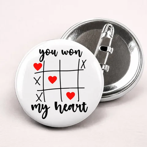 You won my heart - Bedževi – proizvod sa printom
