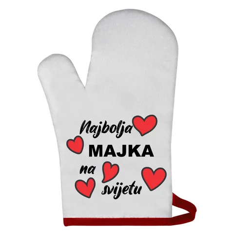 Најбоља мајка на свијету - Рукавица за рерну – артикл са принтом