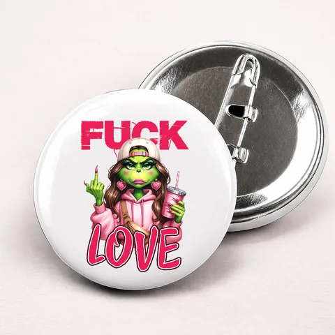 Fuck Love - Bedževi – proizvod sa printom