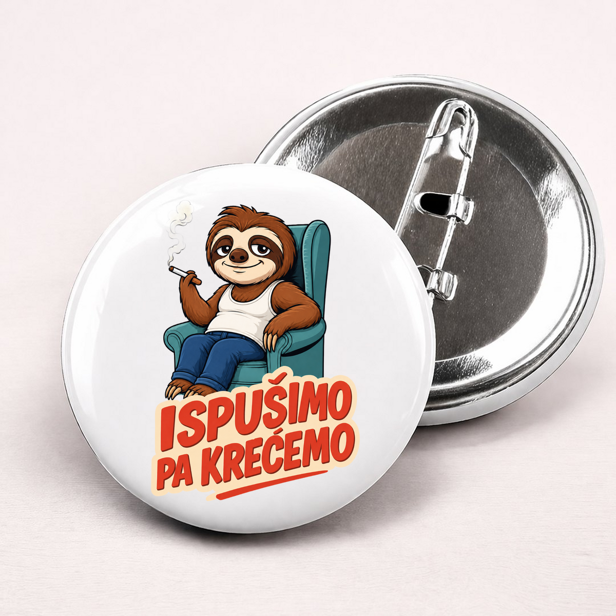 Ispušimo pa krećemo - Bedževi – prikaz proizvoda
