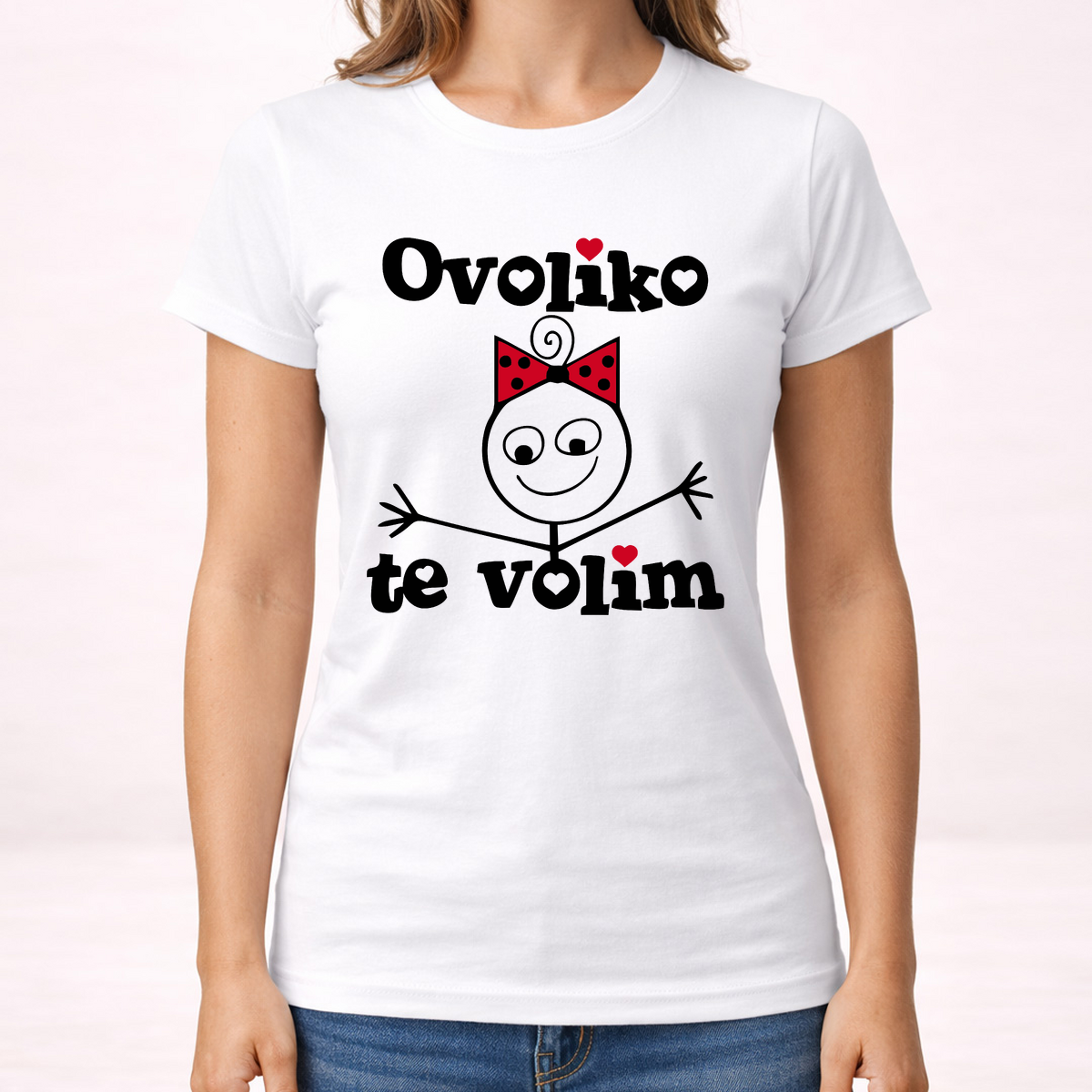 Ovoliko te volim - Ona - Majica - Ženska – prikaz izdelka
