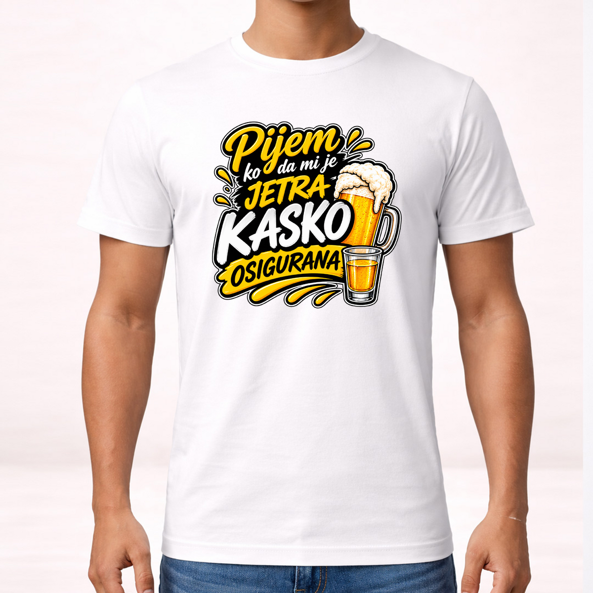 Pijem ko da mi je jetra kasko osigurana 3 - Majica – prikaz proizvoda